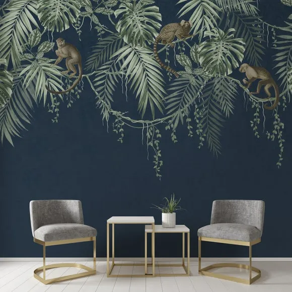 Monkey Vines Wall Mural 1