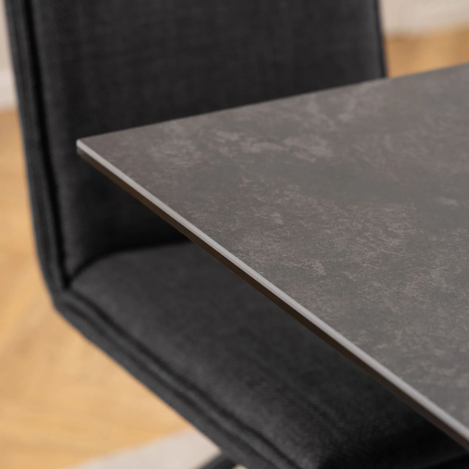 Furniture To Go Heaven Dining Table with Ceramic Black/White/Brown/Grey Top 135cm in Black 6