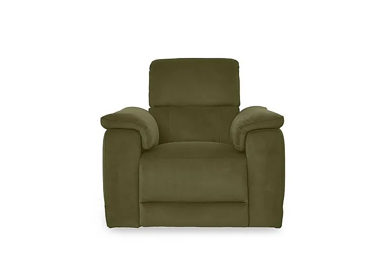 Genius Fabric Power Recliner Chair with Power Headrest - Sofas and Armchairs