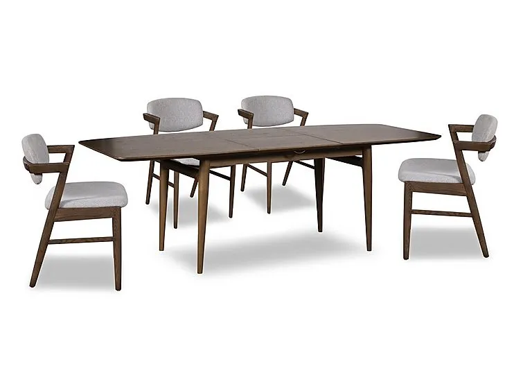 Marlow Extending Dining Table with 4 Dining Arm Chairs