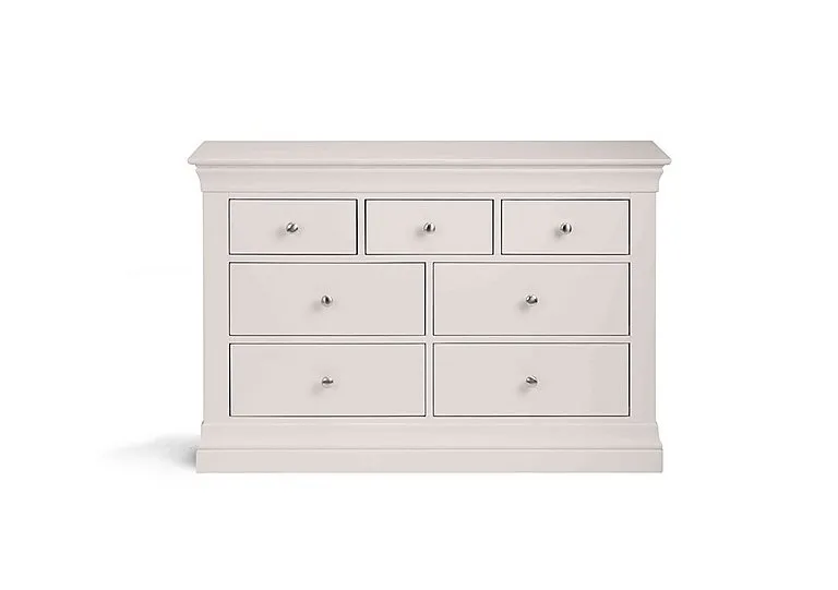 Sophia 4+3 Drawer Chest - Light Grey