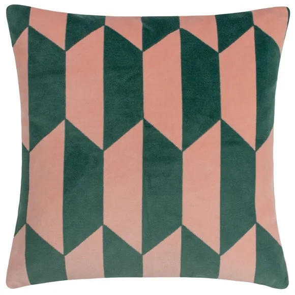 Furn. Kalho Polyester Filled Cushion Pink/Green, Pink 3