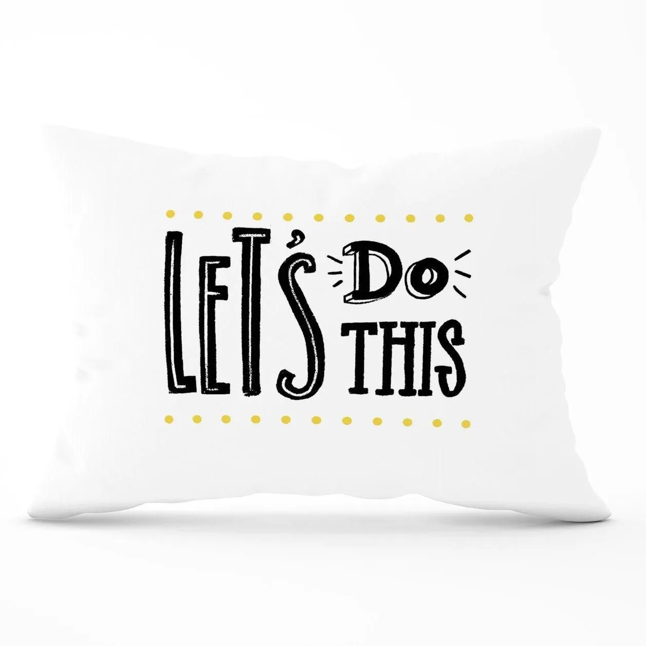 Warren Reed - Designer Let'S Do This Cushions in Black