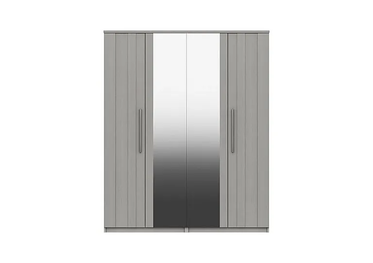 Victoria 4 Door Wardrobe with 2 Mirrors