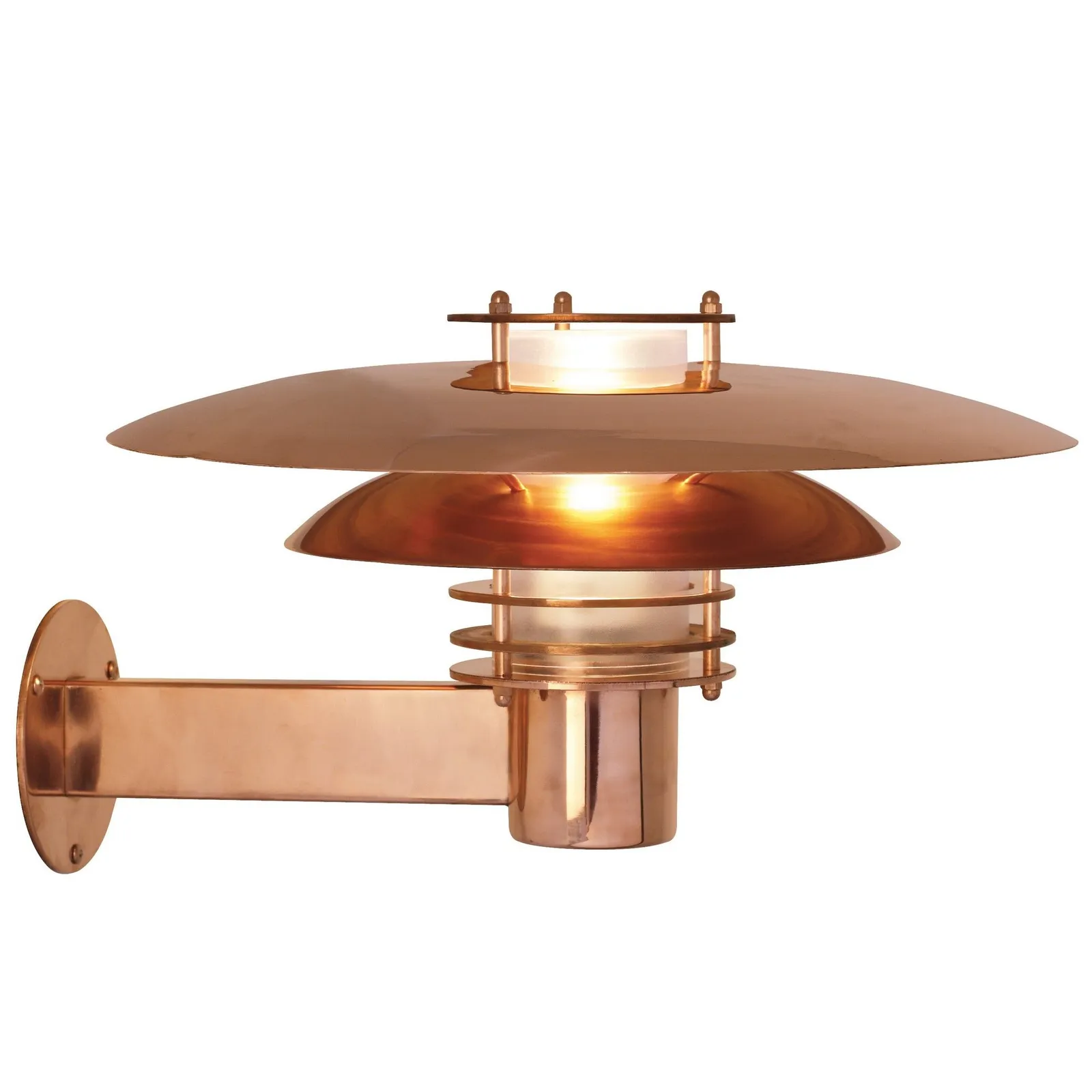 Nordlux Phoe Outdoor Wall Light Copper Copper Garden E27 IP54 Mains