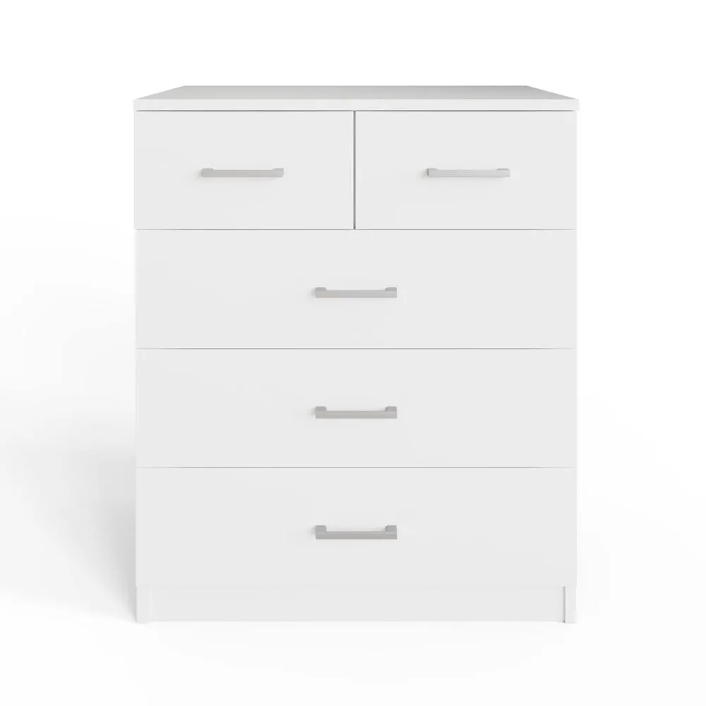 GFW Bailey 2+3 Drawer Chest in White 4