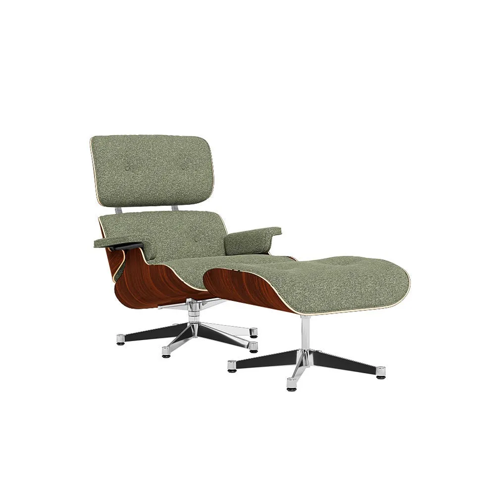Vitra Eames Lounge Chair & Ottoman Santos Palisander Clas. Nubia 09 Ivory Forest Polished Black Base 05 1