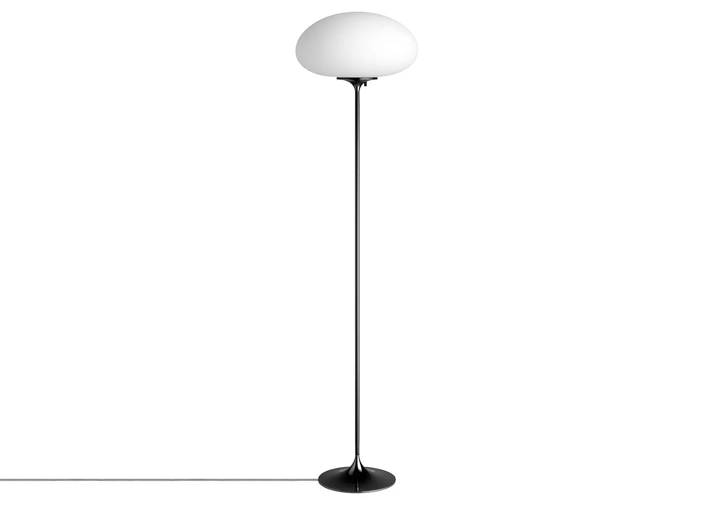 Gubi Stemlite Floor Lamp Black Chrome