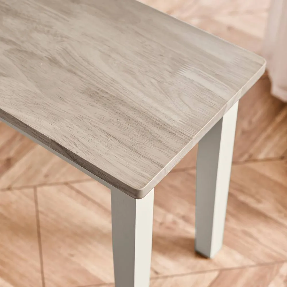 FurnitureboxUK Lulworth Rectangular Wood 6 Seater Dining Table in White 4