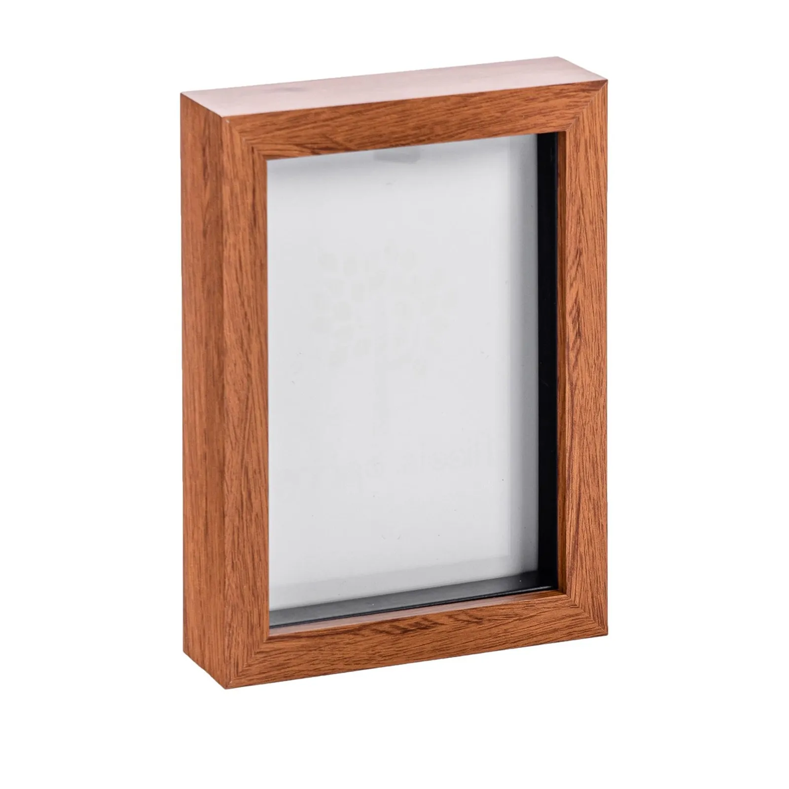 Nicola Spring 3D Box Photo Frame - 5 x 7" in Dark Brown 1