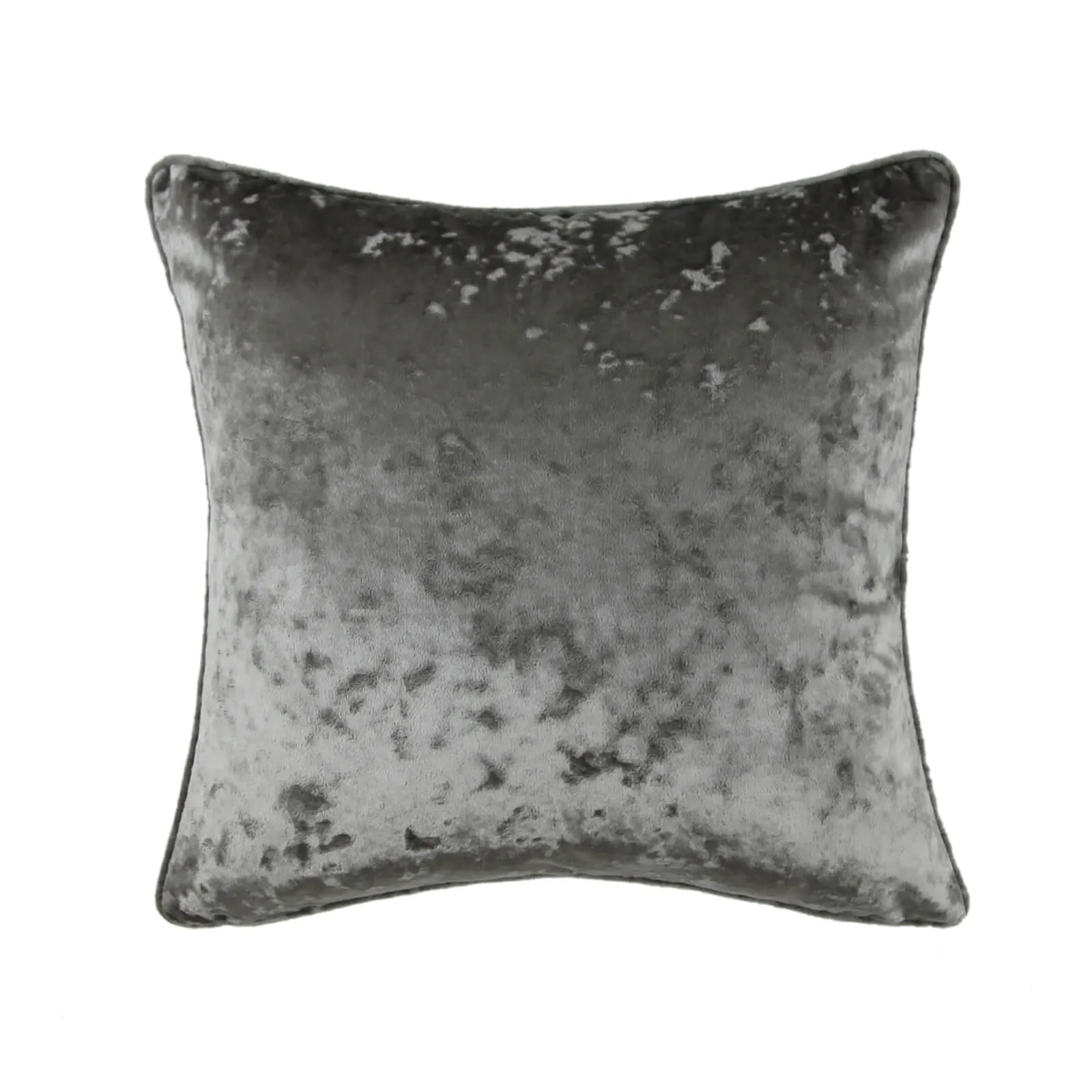 Crushed Velvet Cushion - Grey - 45x45cm