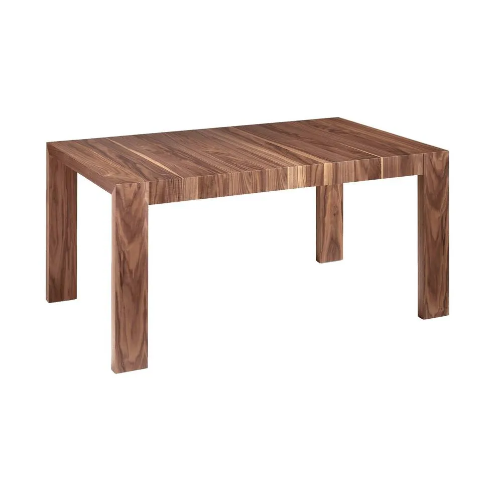 Angel Cerda Model Walnut Extendable Rectangular Dining Table 160 in Brown 2