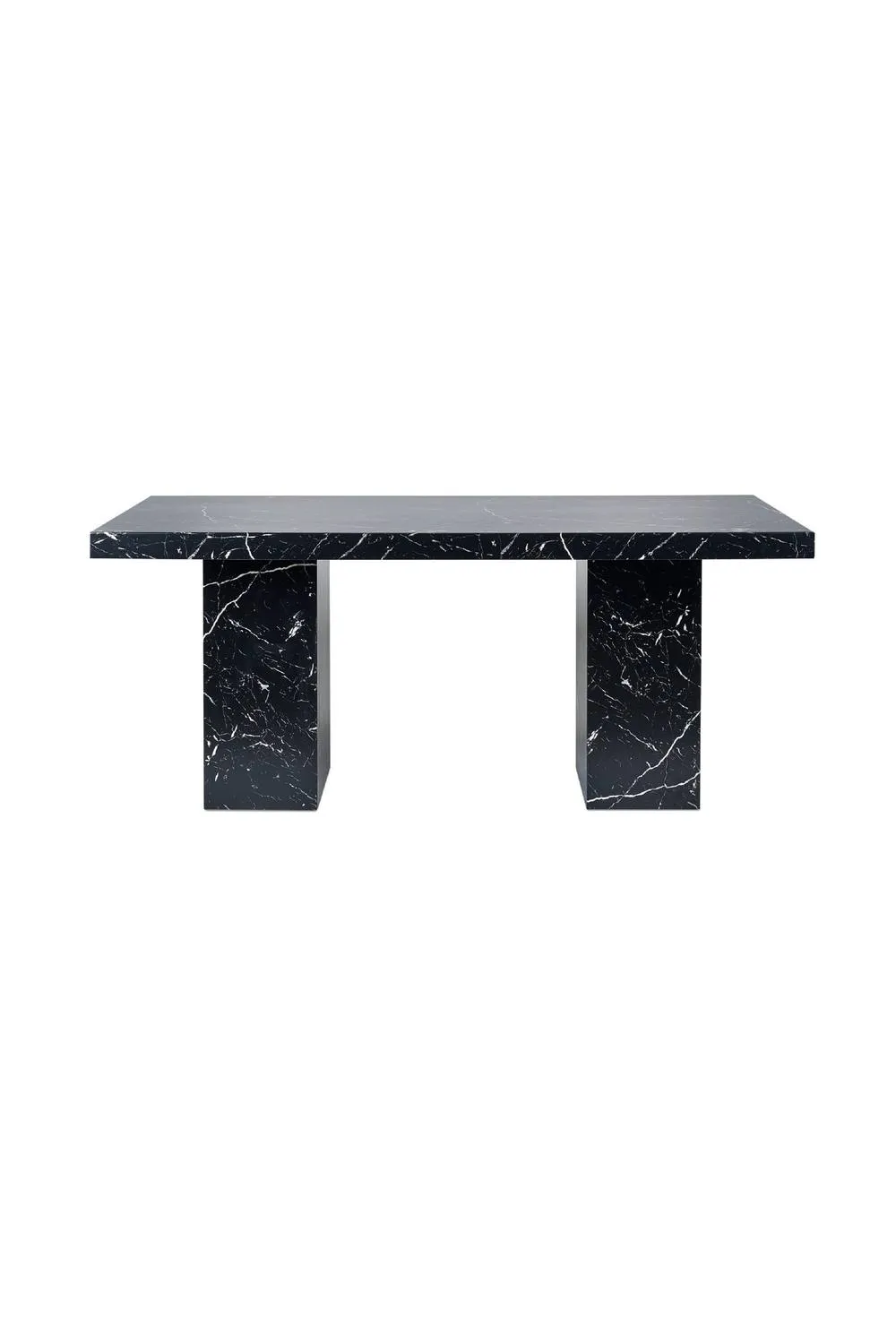 Julian Bowen Rome Rectangular 6-8 Seater Dining Table in Black 6