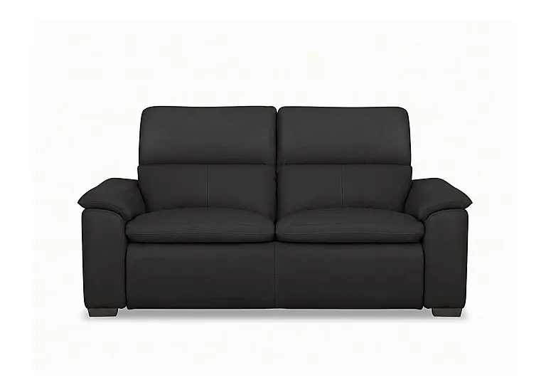 Relax 2 Seater Leather Sofa - Black - Sofas and Armchairs - In Time for Christmas