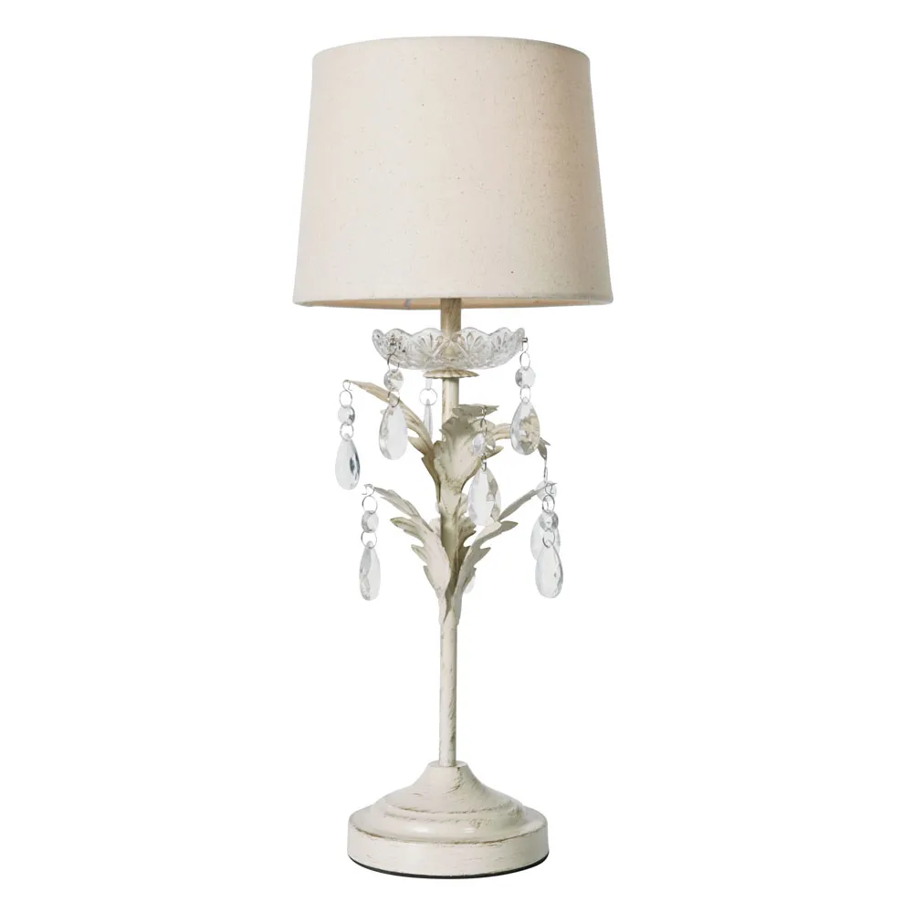 Paisley Table Lamp, Cream 1