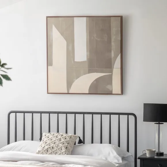 Cedar & Sage Concreta Abstract Framed Canvas