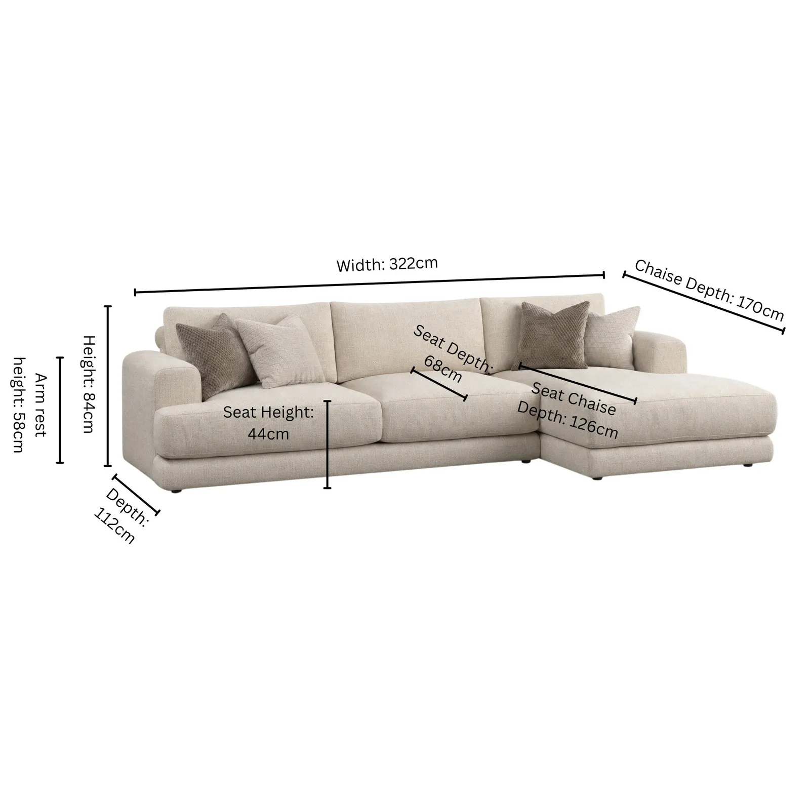 Lomax Large Chaise Sofa Rhf | Barker & Stonehouse 3