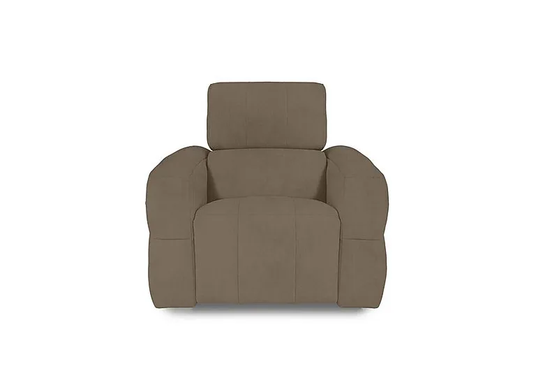 Cube Fabric Power Recliner Chair with Power Headrest - Opulence Cedar