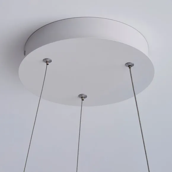 Mickie Integrated LED Hoop Semi Flush Ceiling Light 4