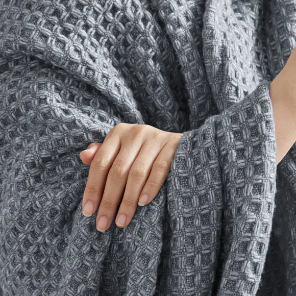 Chunky Waffle Throw Blanket 5