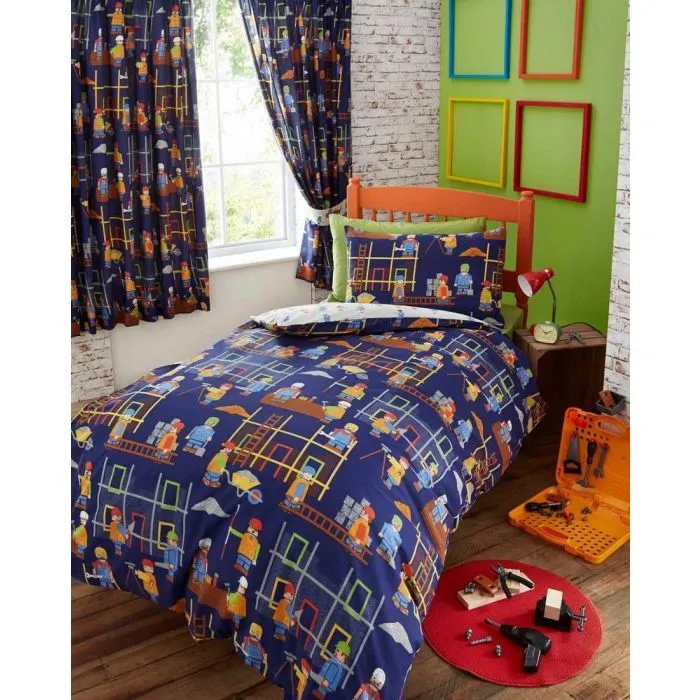 Portfolio Home Building Site Colourful Children Duvet Cover