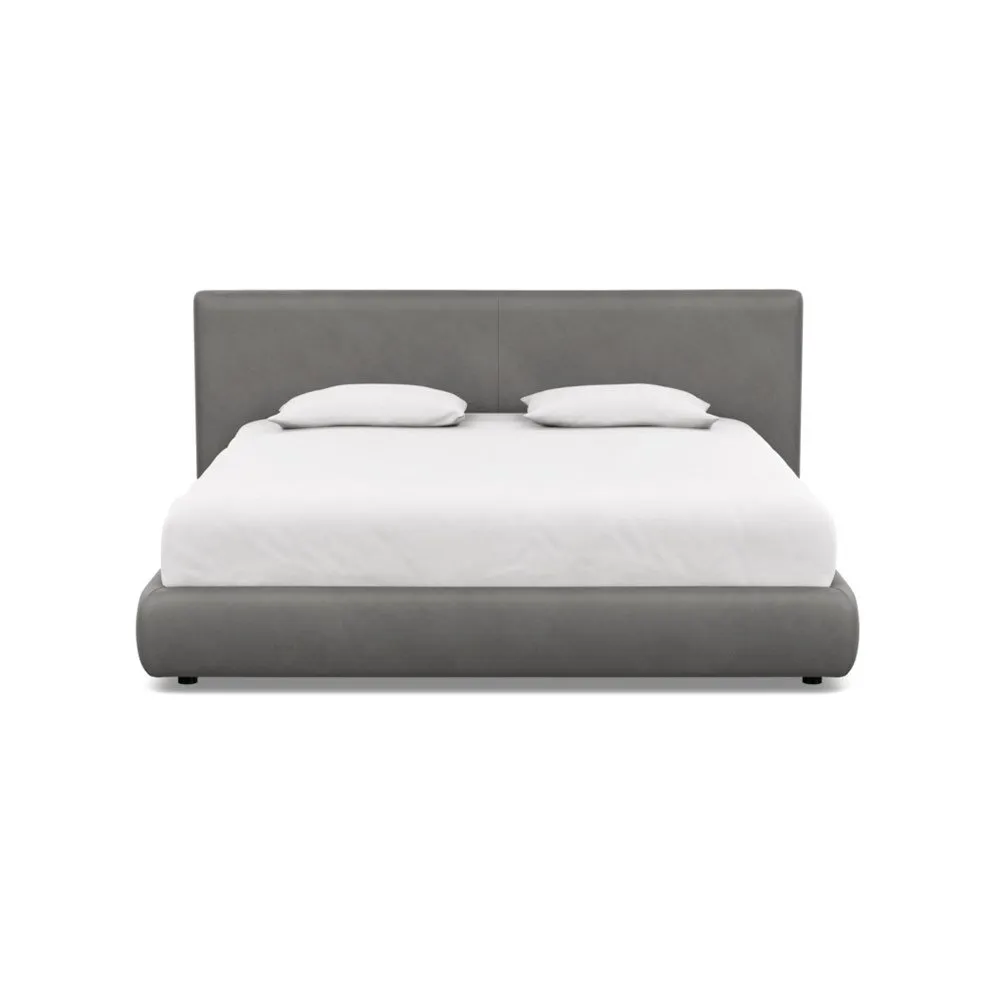 Heal's Alba Storage Bed Super King Luxury Leather Slate 1