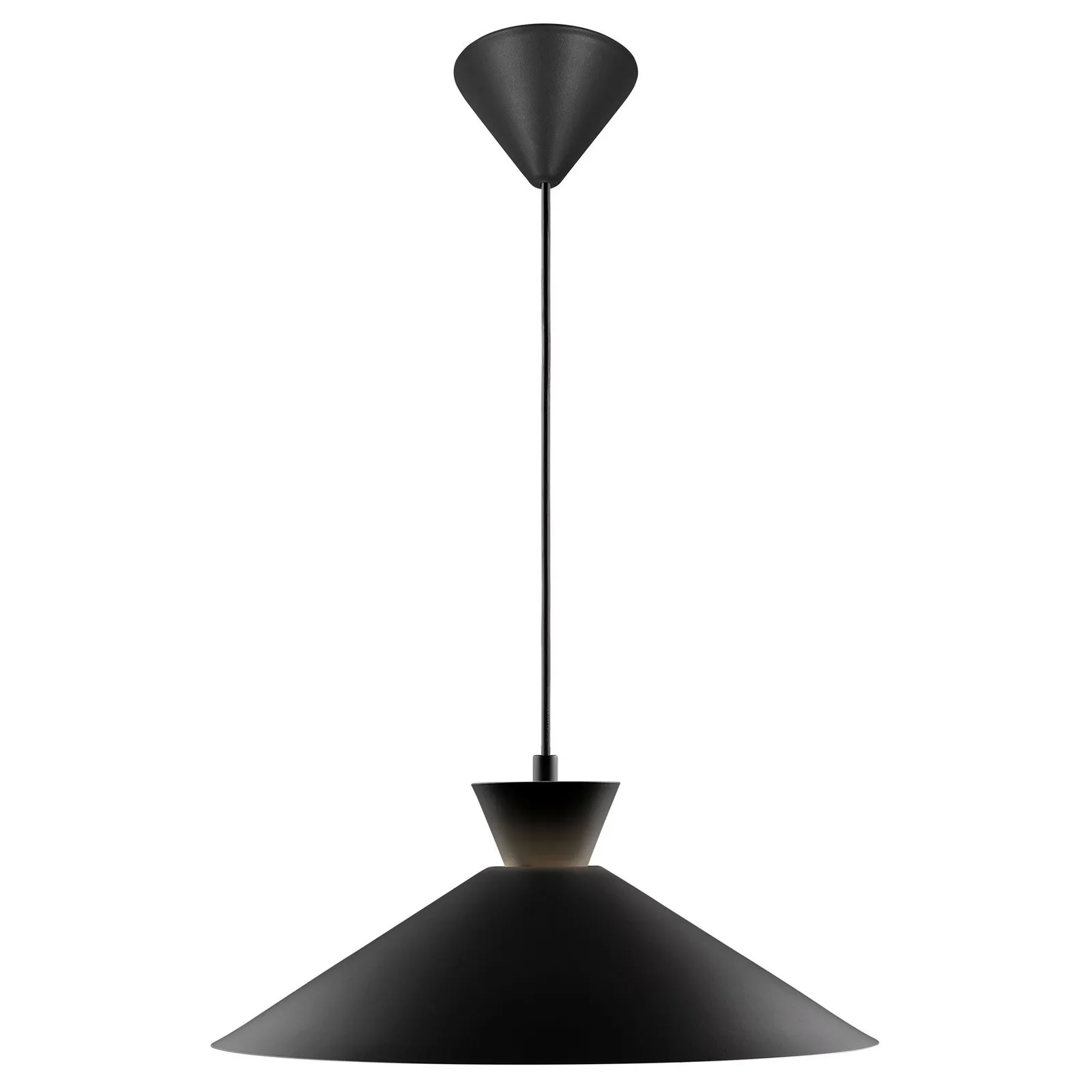 Nordlux Dial Pendant Light Black Metal Dining Room E27 Mains 45cm 5