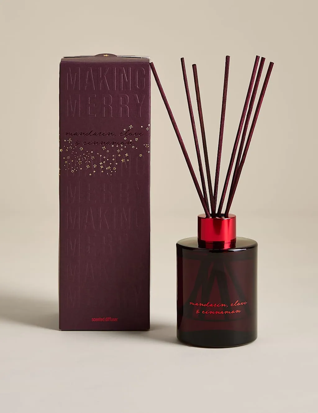 M&S Mandarin Clove & Cinnamon 100ml Diffuser Red Mix