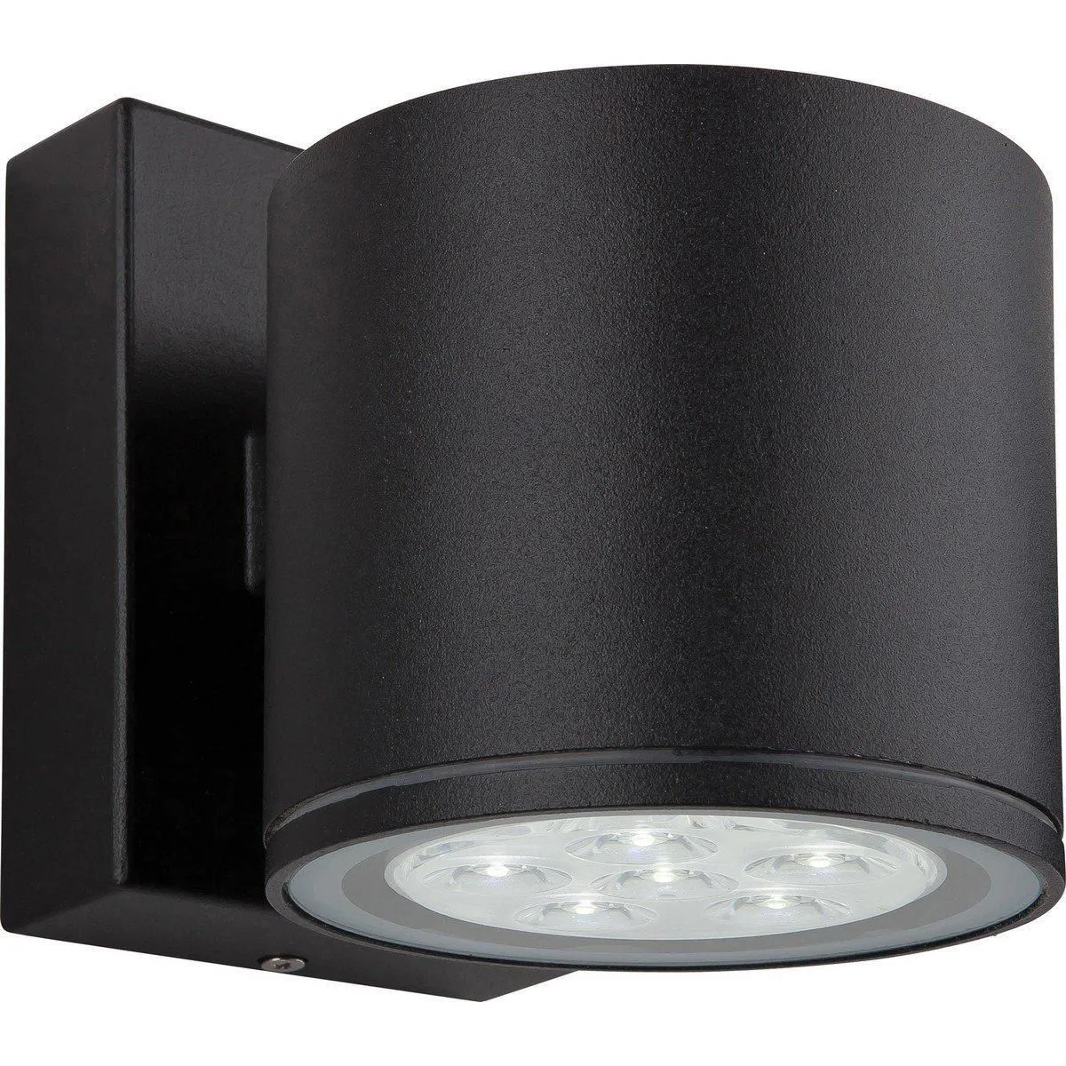 Netlighting Vegas LED 6 Light Single Wall Light Black IP44