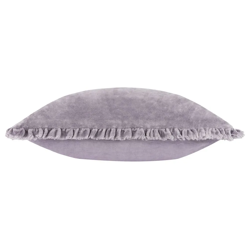 Yard Bertie 100% Cotton Velvet Cushion in Mauve 4