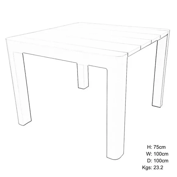 Modura Henrik Square Dining Table with 4 Alma Armchairs 5
