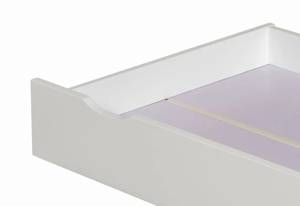 Zibo - Underbed Storage Drawer - White - Wooden - Happy Beds 1