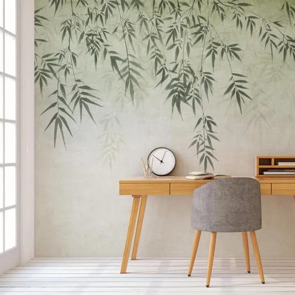 Ombre Leaf Wall Mural 3