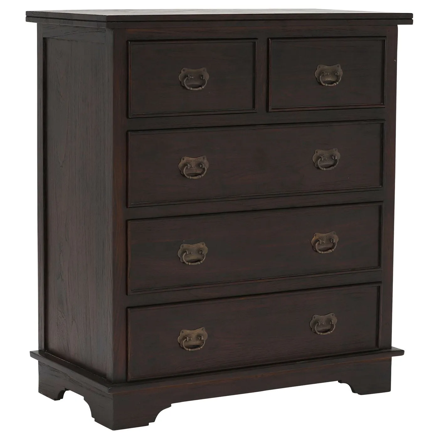 Sumatra 5 Drawer Chest, Dark Wood
