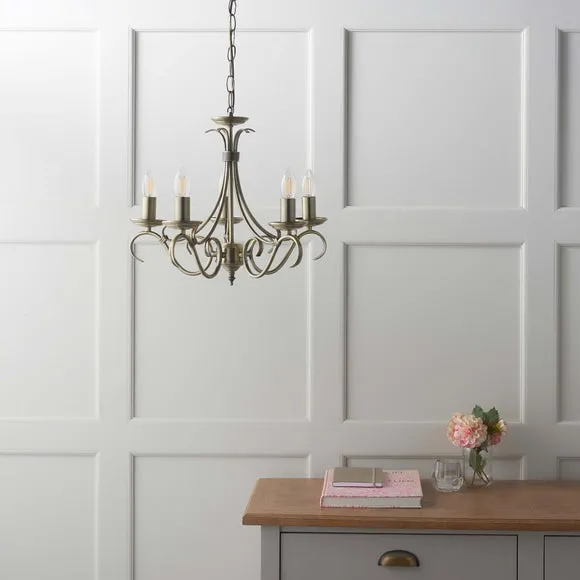 Return - Vogue Bernice Candelabra 5 Light Chandelier 2