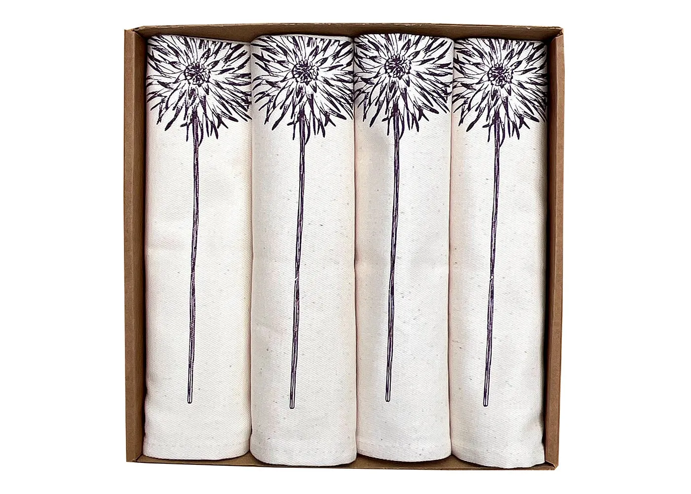 Lottie Day Purple Dahlia Napkin Gift Set