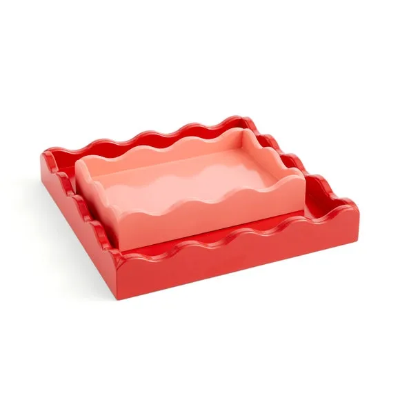 Sophie Robinson Set of 2 Wavy Edge Trays 3