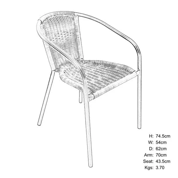 Fairgrove Bistro Set with 2 Springdale Chairs 6