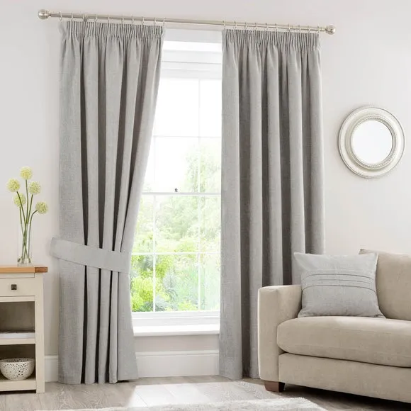 Chenille Pencil Pleat Curtains (Blackout Thermal Available) 2