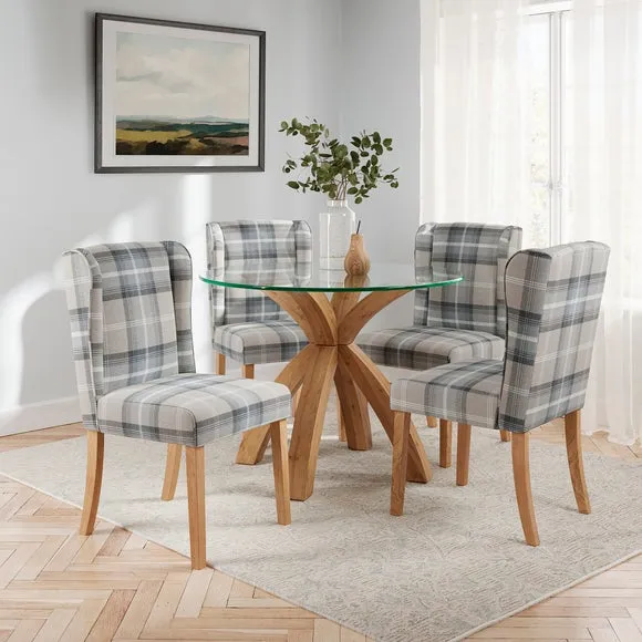 Oswald Set of 2 Dining Chairs, Country Check 2