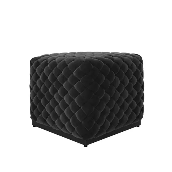 Colline Small Velvet Pouffe 3