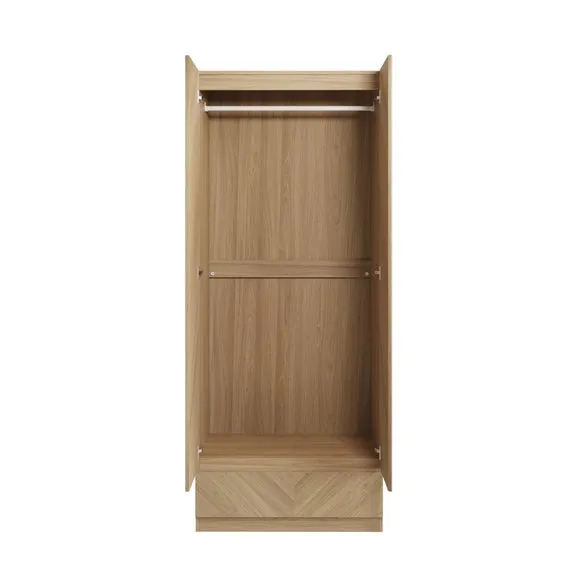 Taranto Double 1 Drawer Wardrobe 3