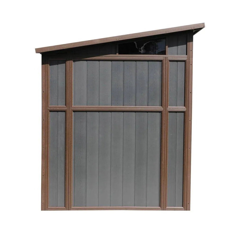 Mercia 7 x 7 Feet Premium Composite Pent Shed - L208 x W203 x H240 cm - Grey 3