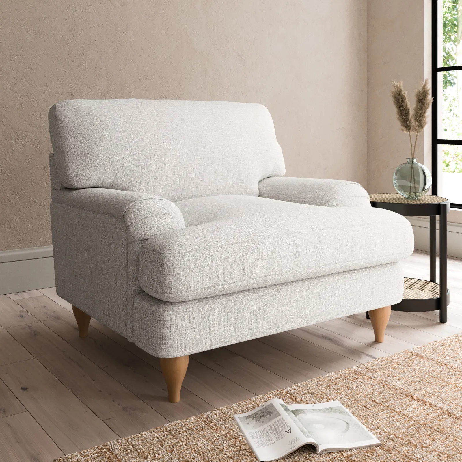 Darwin Textured Weave Armchair Textured Weave Sandstone