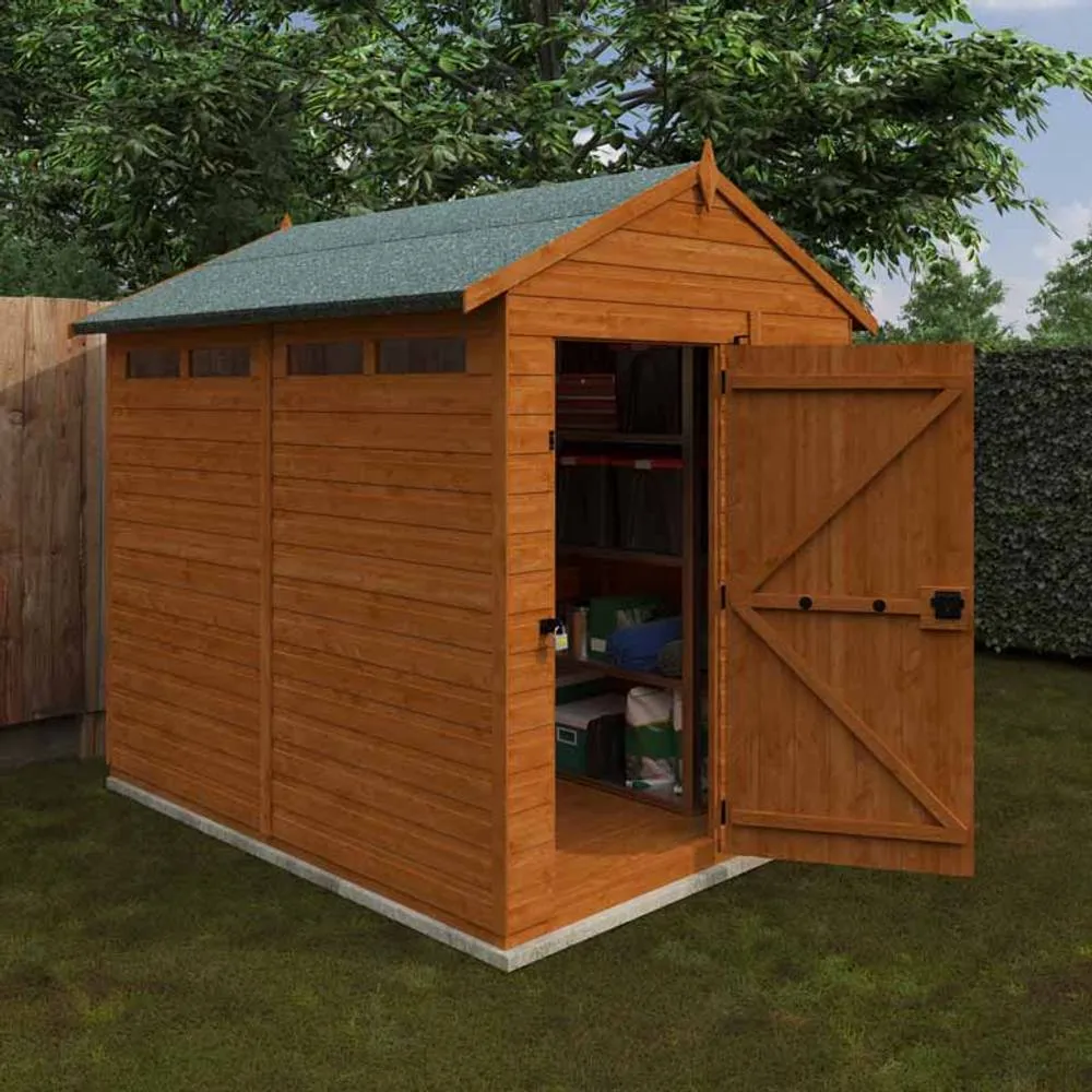 Buttercup Farm 8x6 Flex Apex Security 12mm Flex - L238.8 x W175 x H23.32 cm in Burnt Orange 3
