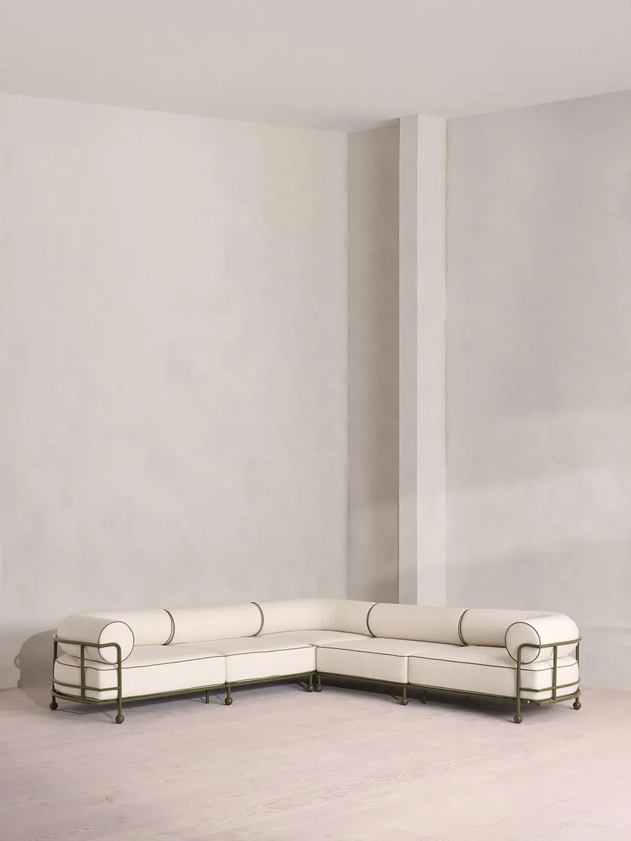 Gaspard Sofa, Corner Sofa, Off White