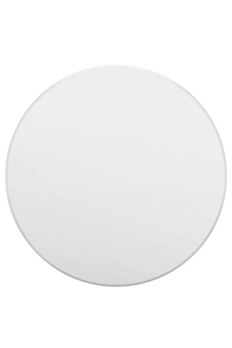 MirrorOutlet All Glass Bevelled Classic Design Round Mirror 90 x 90CM in Silver 3