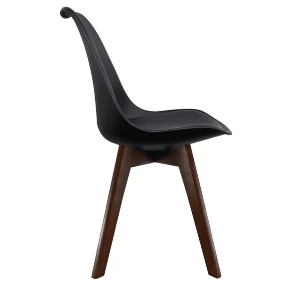 Fusion Living Soho Plastic Dining Chair with Squared Legs 4