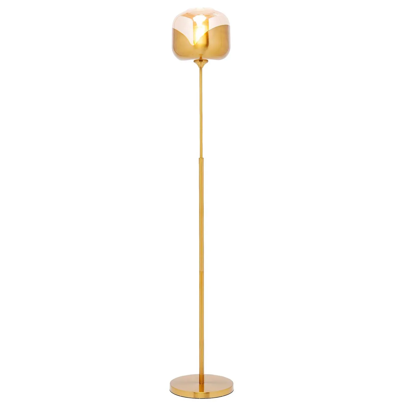 Gold Goblet Ball Floor Lamp