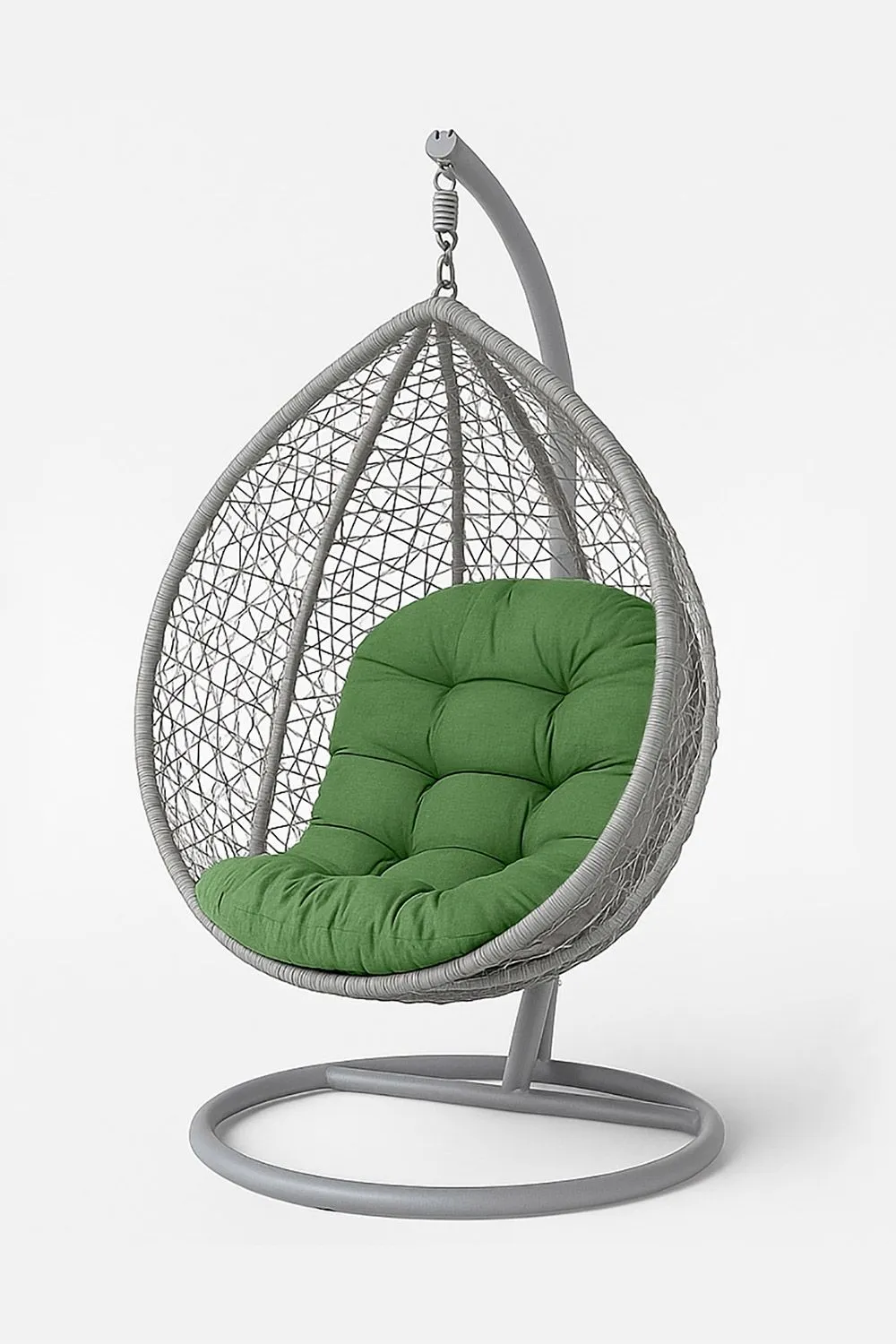 Homescapes Luxury Egg Chair Cushion, Hanging Basket Swing Chair Cushion in Olive 1